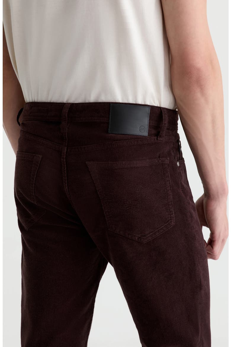 Tellis Slim Fit Corduroy Pants, Alternate, color, WOOD BROWN