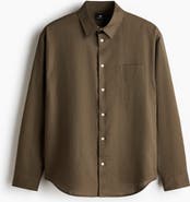 H&M Relaxed Fit Linen-blend Shirt
