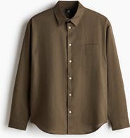 H&M Relaxed Fit Linen-blend Shirt