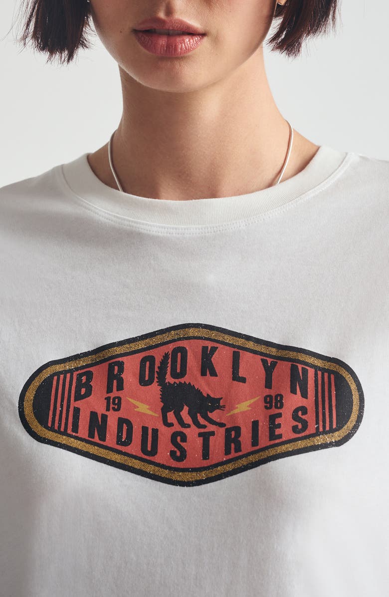 Brooklyn Industries Logo Graphic T-Shirt, Alternate, color, White