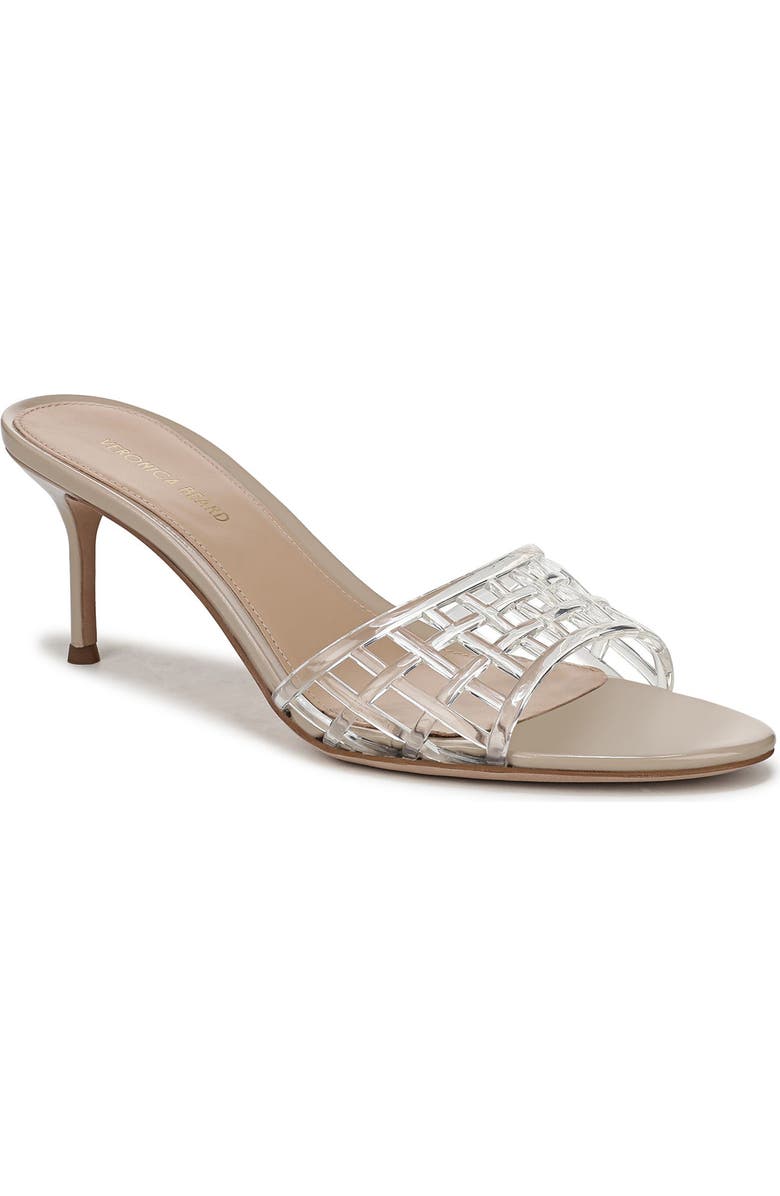 Veronica Beard Tia Jelly Slide Sandal, Main, color, Clear/ Sand
