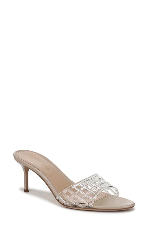 Veronica Beard Tia Jelly Slide Stiletto Sandals In Clear/sand