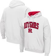 COLOSSEUM Men's Colosseum White Rutgers Scarlet Knights Arch & Logo 3.0 Pullover Hoodie