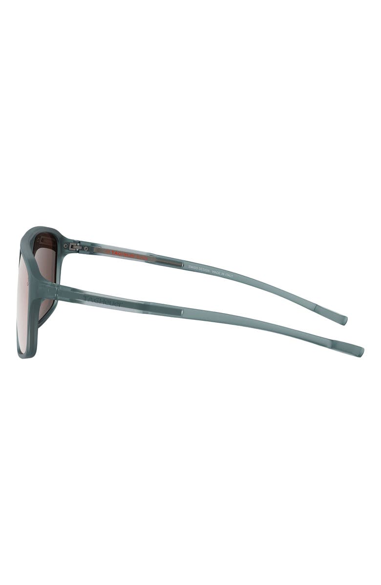 TAG Heuer Bolide 59mm Geometric Sunglasses, Alternate, color, Matte Blue / Brown Polarized