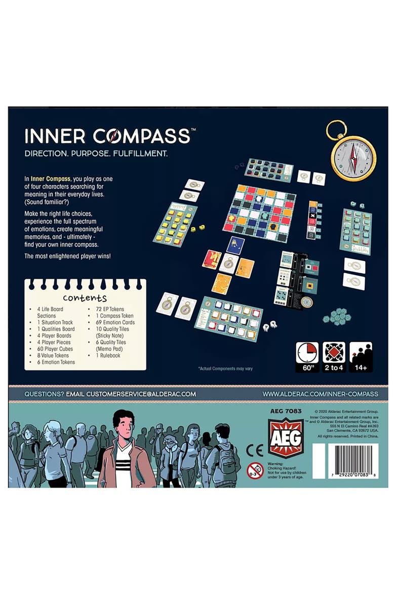 Inner Compass Board Game, Ages 14+, Alternate, color, Multicolored