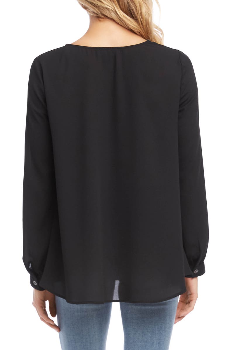 Karen Kane Sparkle Long Sleeve Top, Alternate, color, 