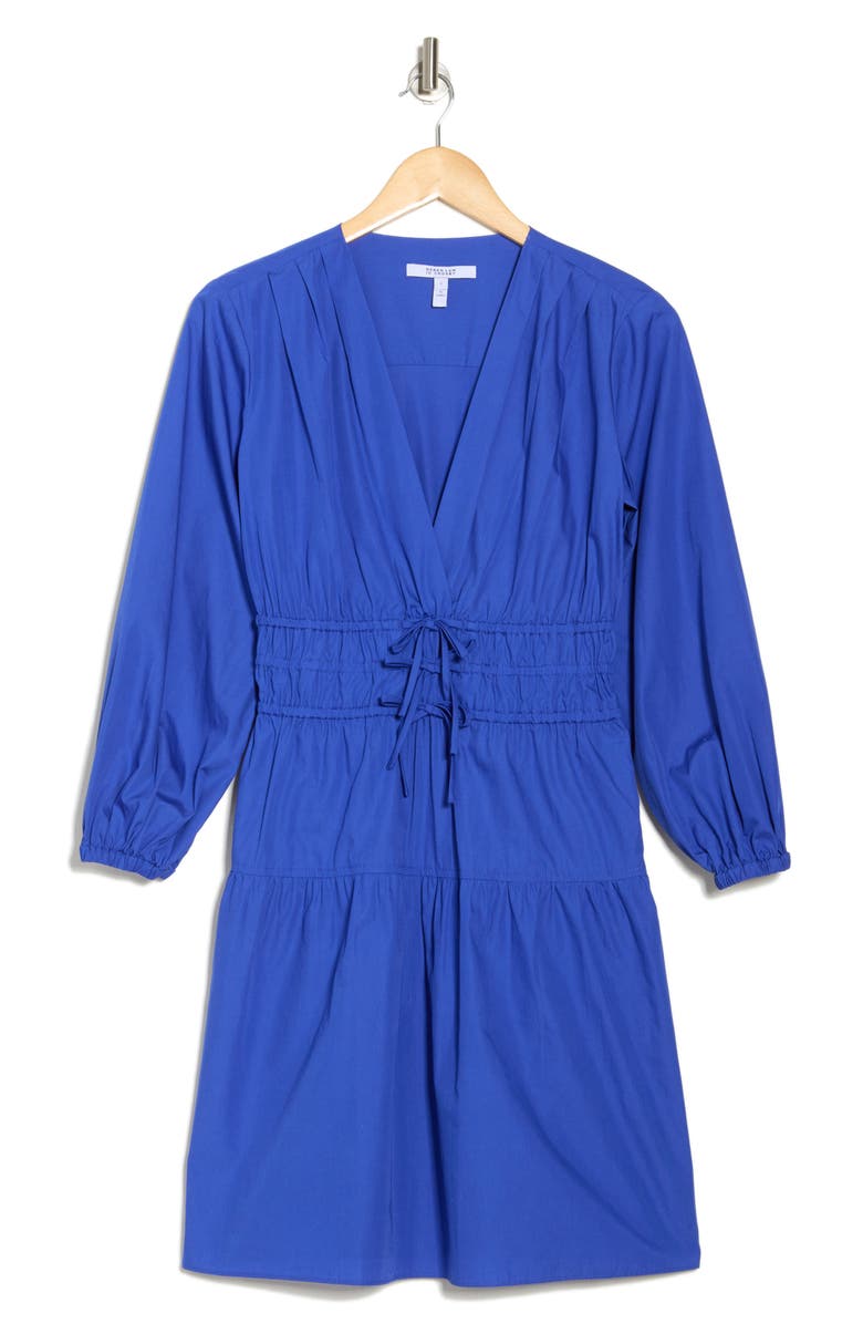 Derek Lam 10 Crosby Emma Long Sleeve Dress, Alternate, color, Topaz