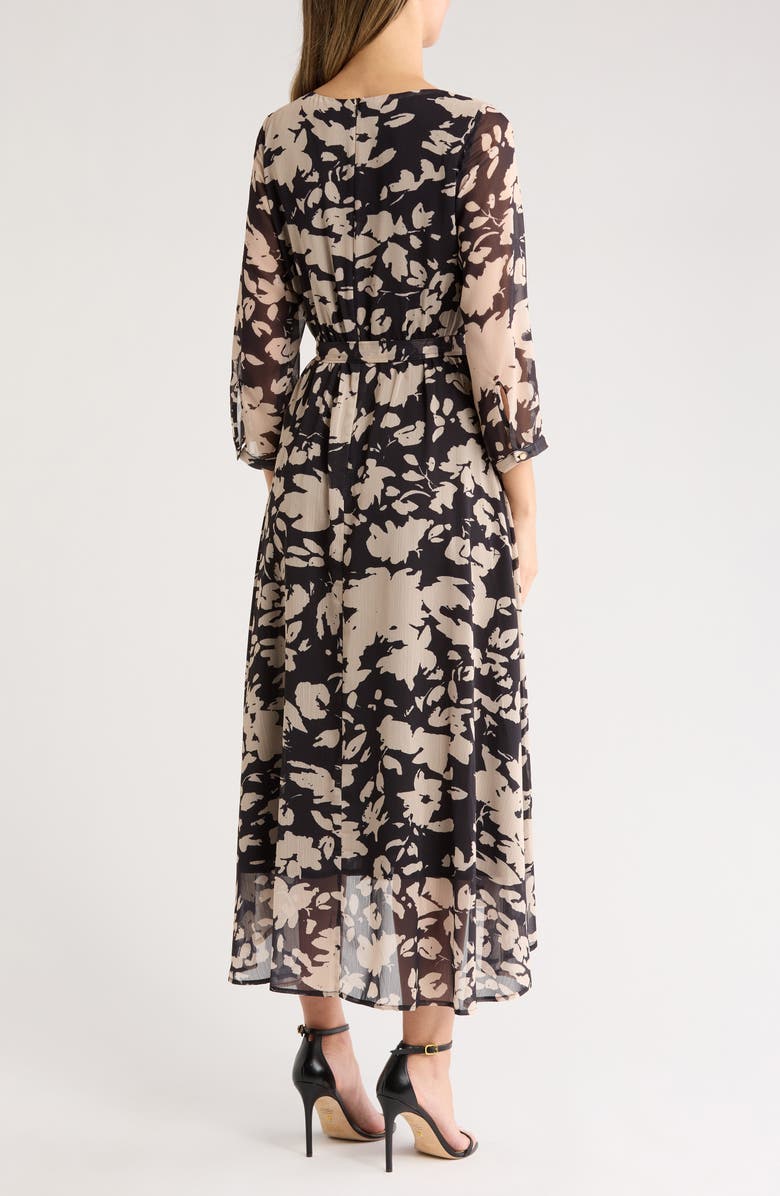 AREA STARS Night Bouquet Tie Waist Dress, Alternate, color,