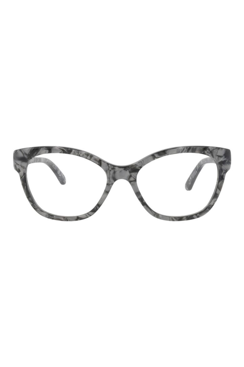 53mm Cat Eye Optical Glasses, Main, color, GREY GREY TRANSPARENT