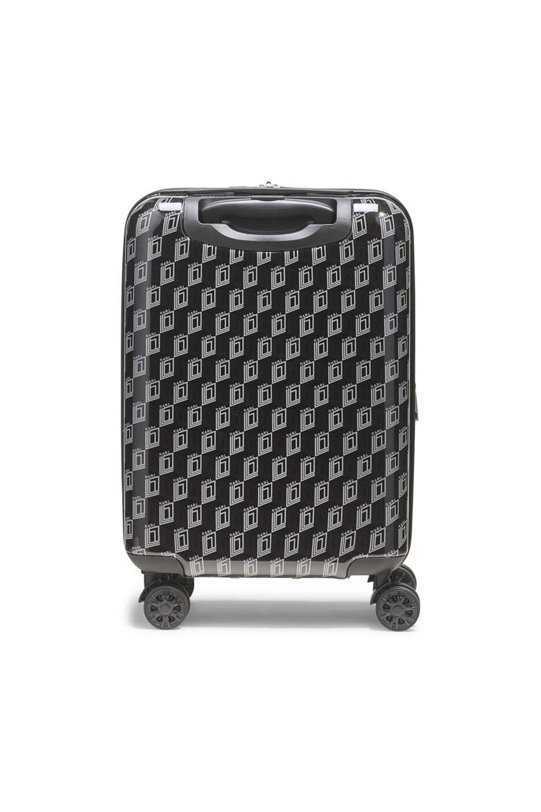 Bon Voyage 21" Upright Carry On Suitcase, Alternate, color, Black/Grey