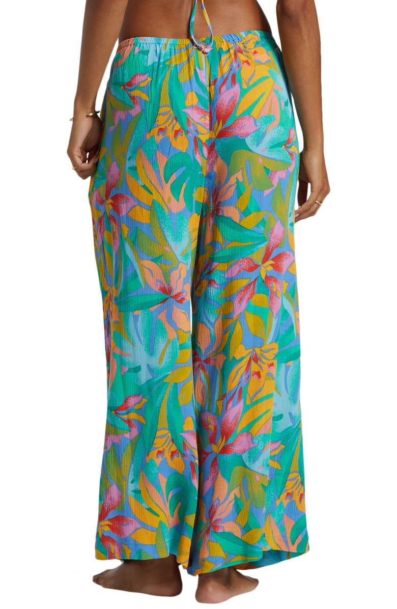 Billabong Sun Catcher Floral Print Wide Leg Pants, Alternate, color,