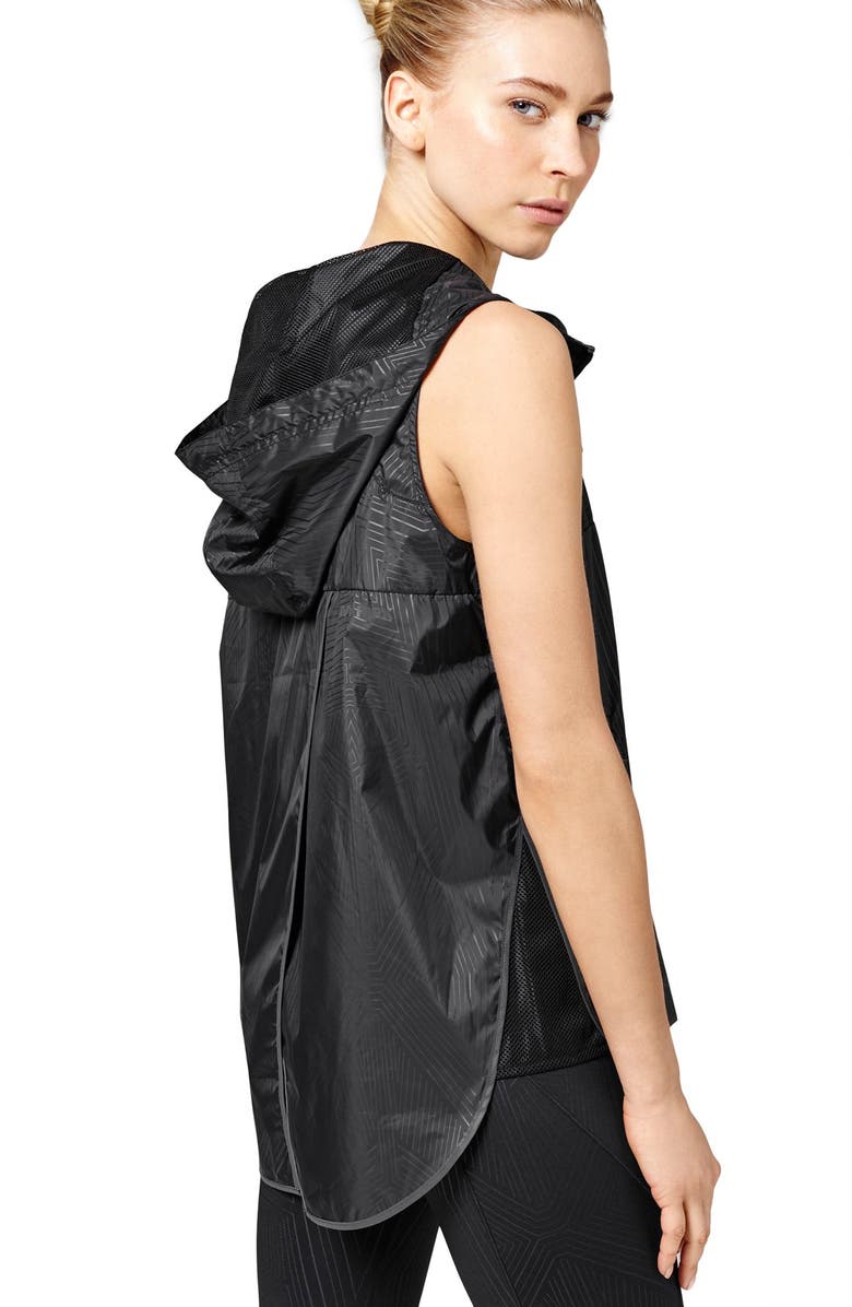 IVY PARK<sup>®</sup> Reflective Print Hooded Sleeveless Jacket, Alternate, color,