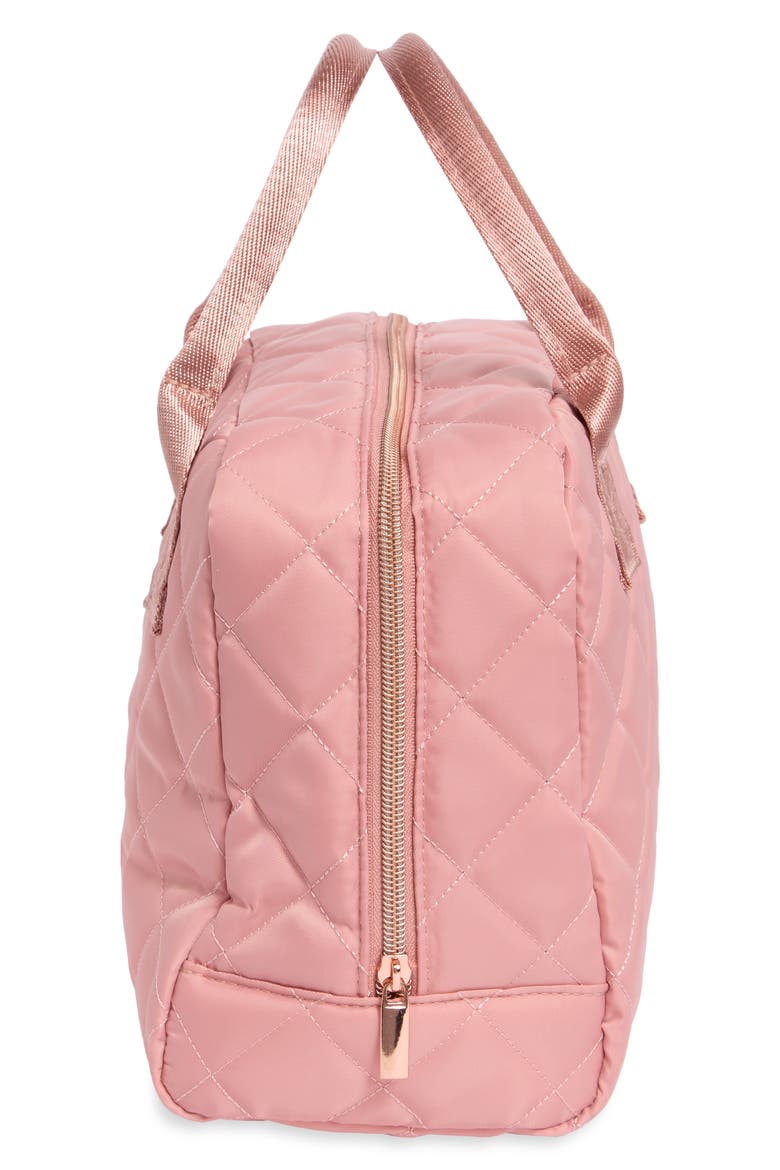 Diamond Quilted Lunch Bag, Alternate, color, BLUSH