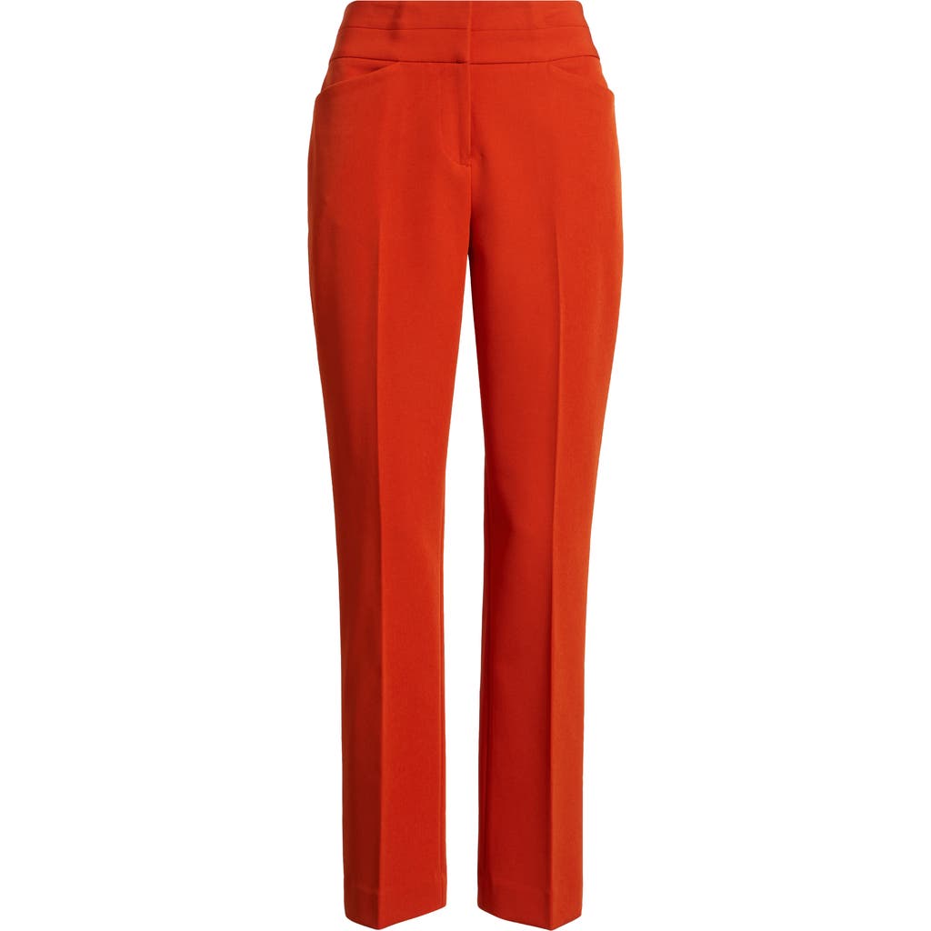 Tahari Asl Bootcut Pants In Red