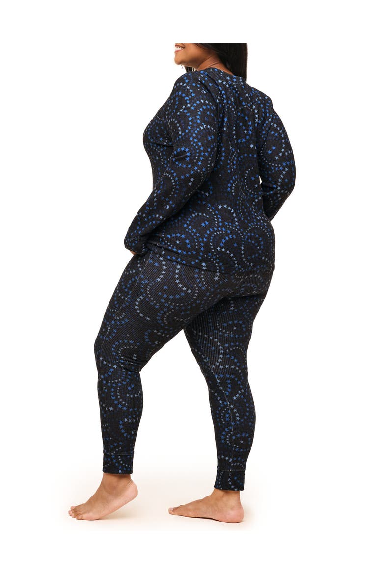 Janise Pajama Long Sleeve Top & Leggings Set, Alternate, color, Novelty black