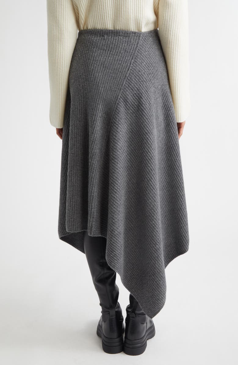 EENK Layered Rib Wool Sweater Skirt, Alternate, color, Grey Wool