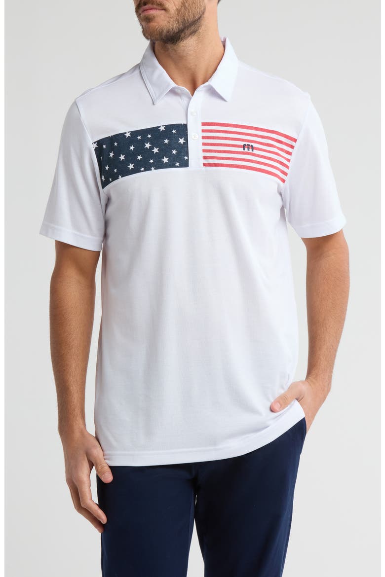 Sea to Sea 2.0 America Graphic Polo, Main, color, WHITE