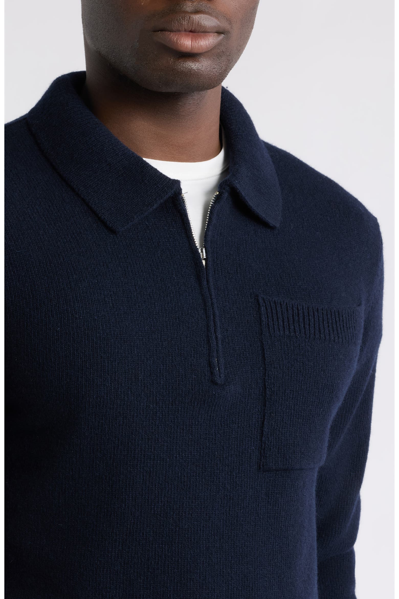 Mart Zip Code CASUAL FRIDAY Lambswool Quarter Zip Polo Sweater (Men) | Nordstrom