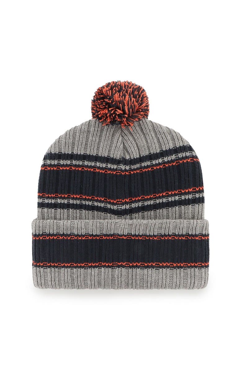 '47 Men's '47  Graphite Denver Broncos Rexford Cuffed Knit Hat with Pom, Alternate, color, 