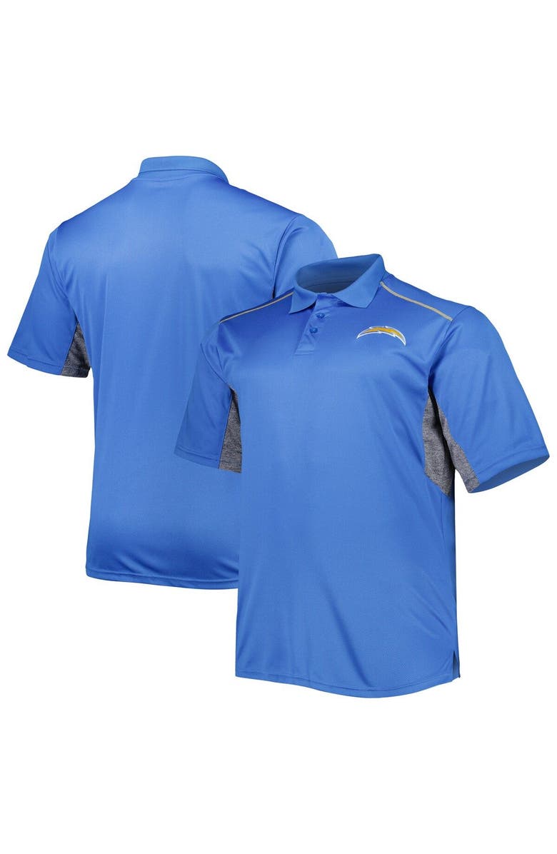 PROFILE Men's Powder Blue Los Angeles Chargers Big & Tall Team Color Polo, Main, color,