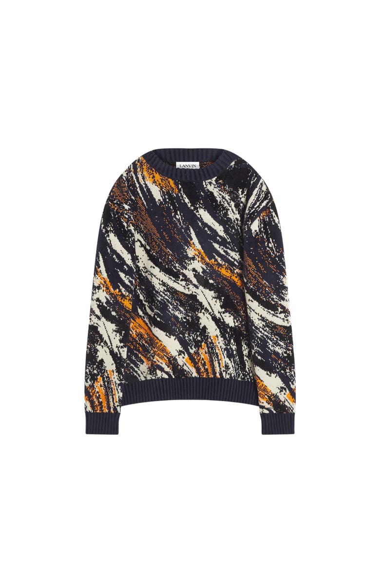Lanvin ABSTRACT JACQUARD SWEATER, Alternate, color, 