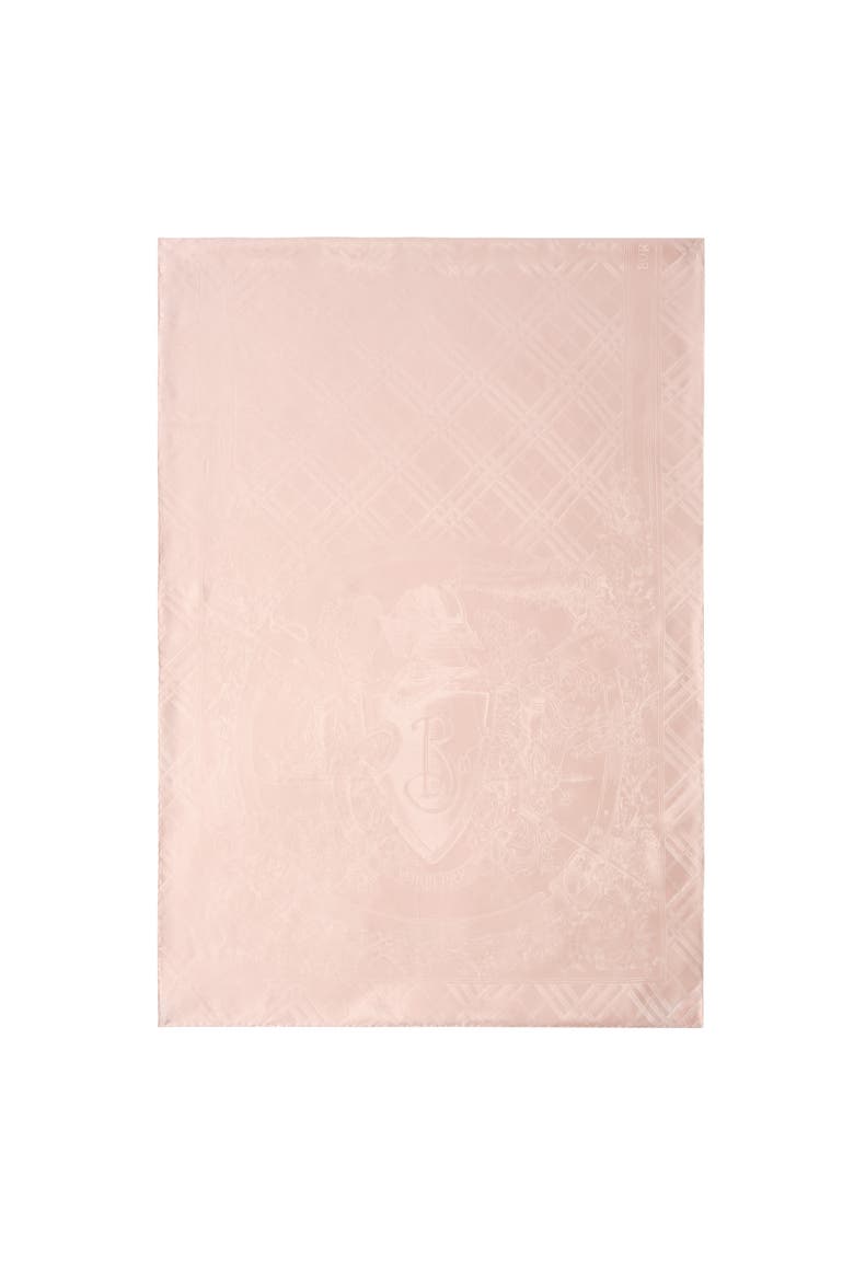 Floral Crest Silk Scarf, Main, color, Compact pink