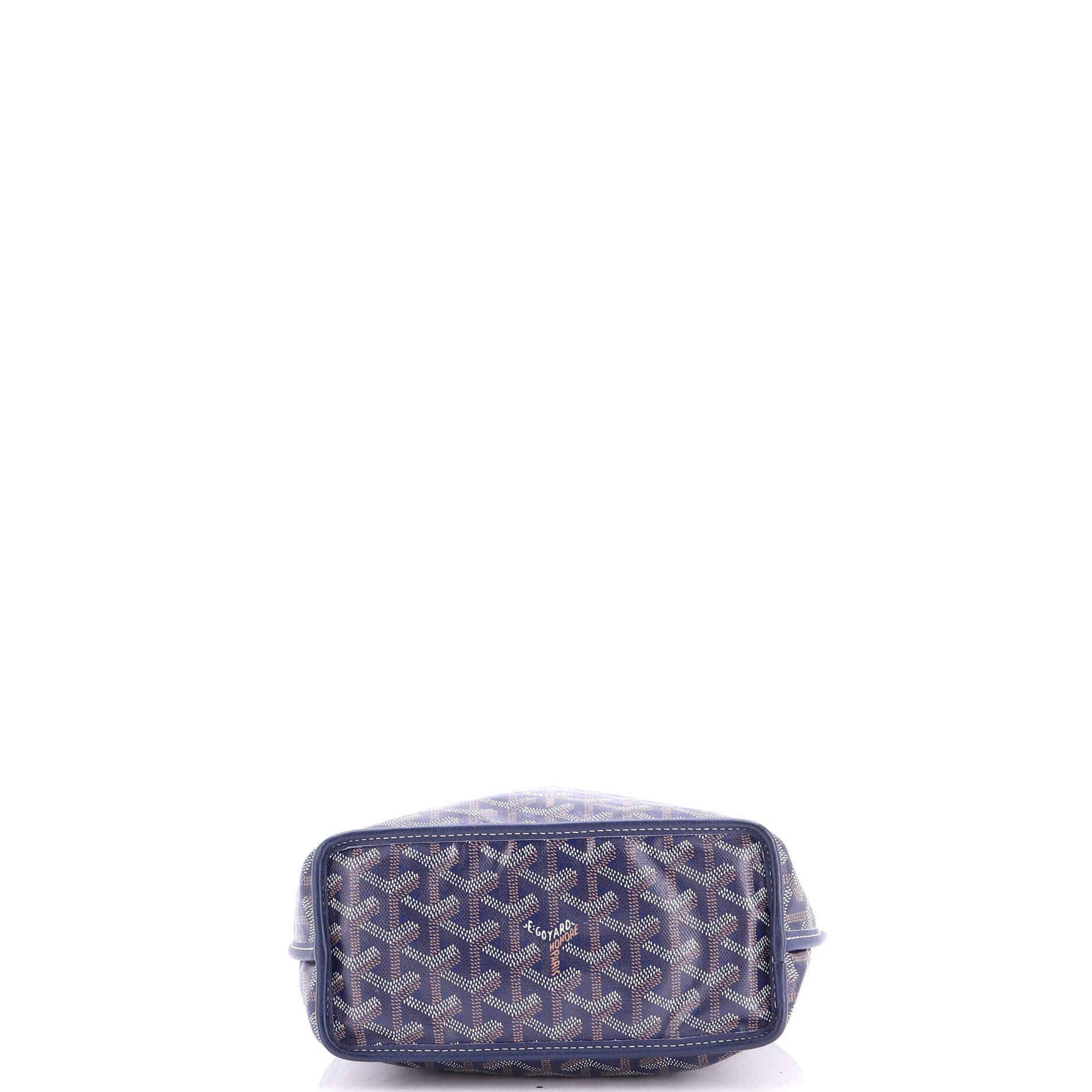 Pre-Owned Goyard Anjou Reversible Tote Coated Canvas Mini, Alternate, color, Blue