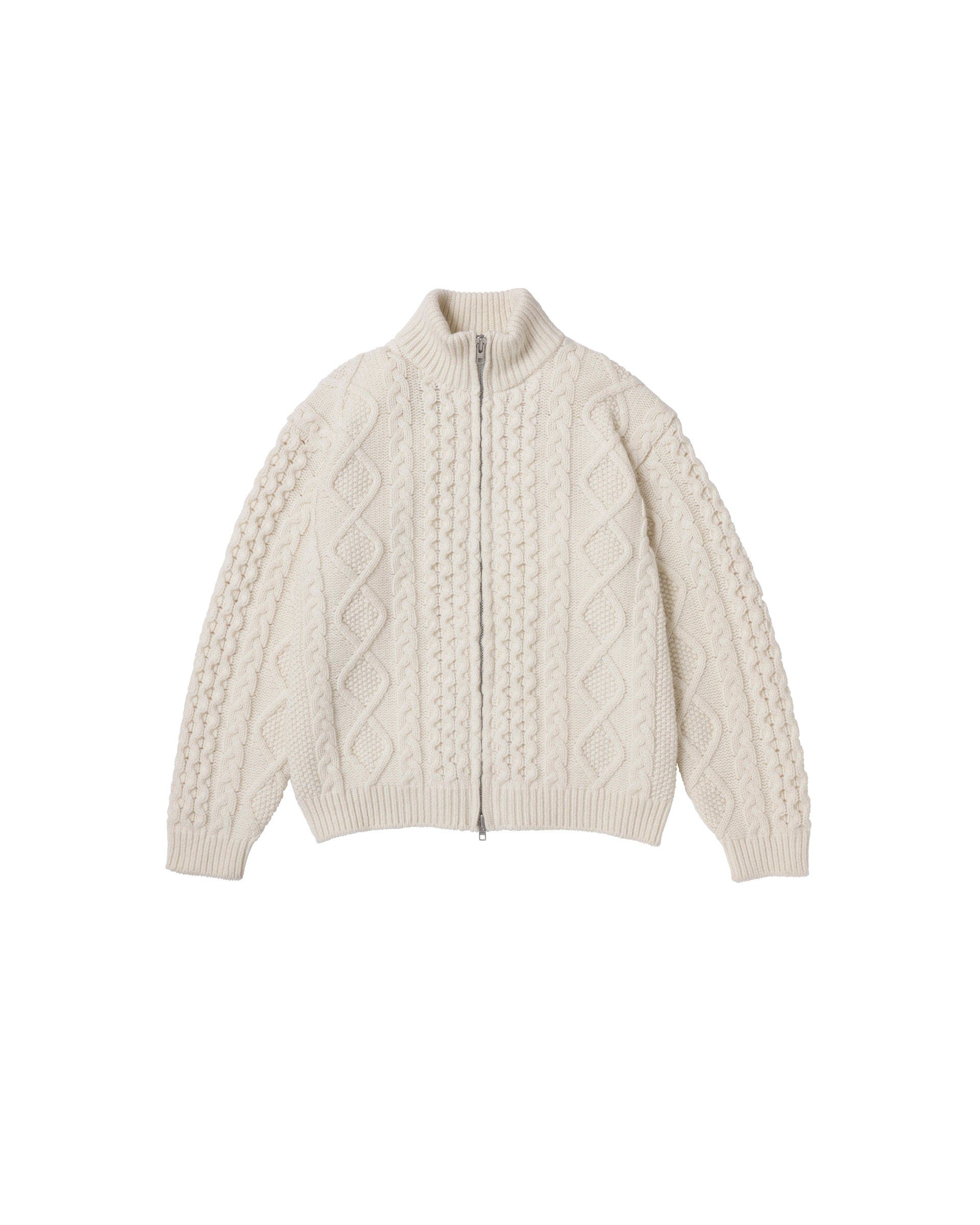 Cable Knit Zip Up - image 3