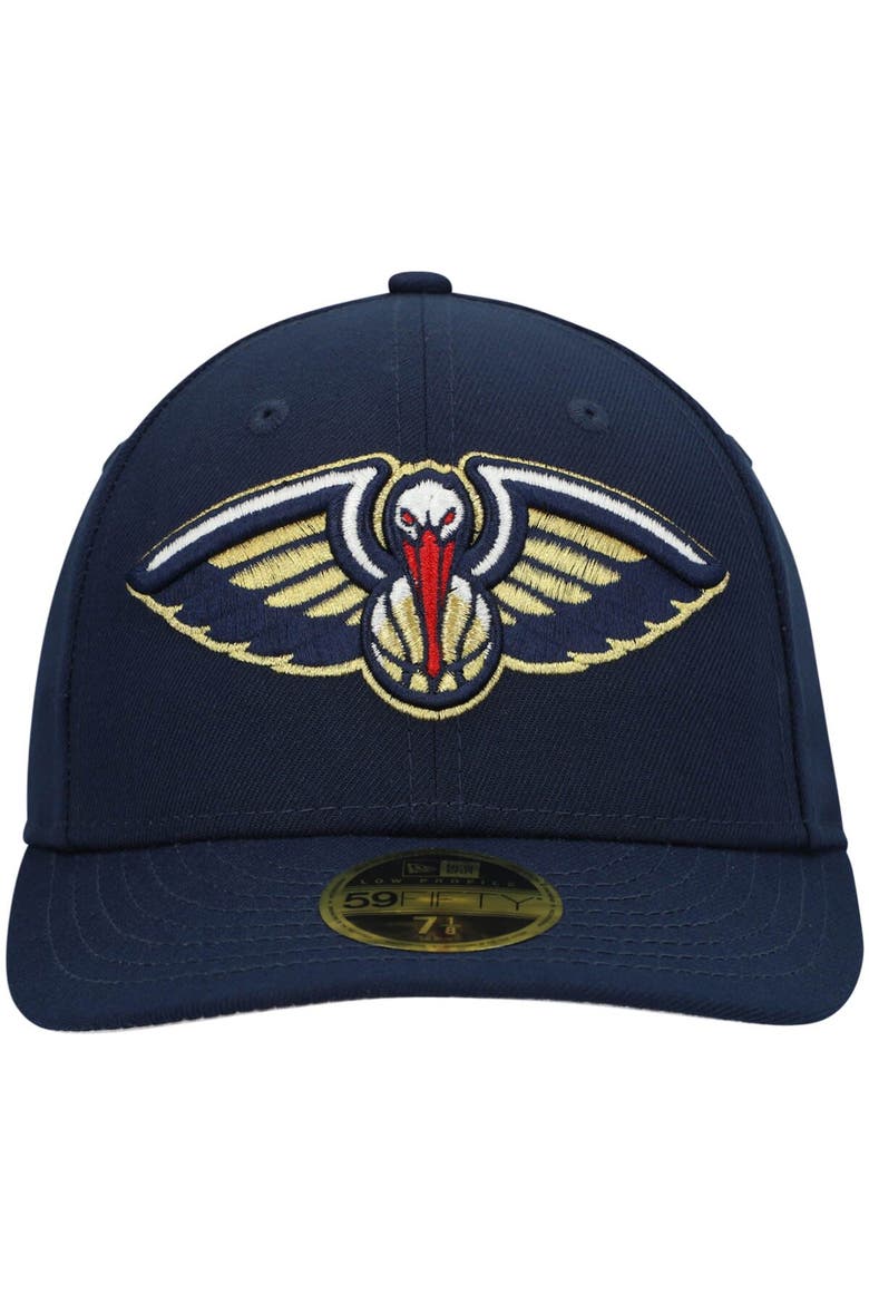 Men's New Era Navy New Orleans Pelicans Team Low Profile 59FIFTY Fitted Hat, Alternate, color, Navy