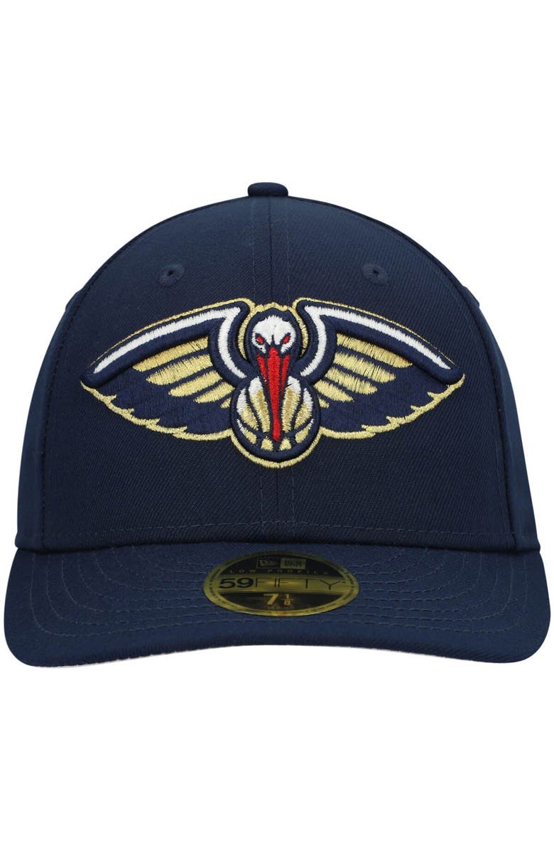 New Era Men's New Era Navy New Orleans Pelicans Team Low Profile 59FIFTY Fitted Hat, Alternate, color, Navy