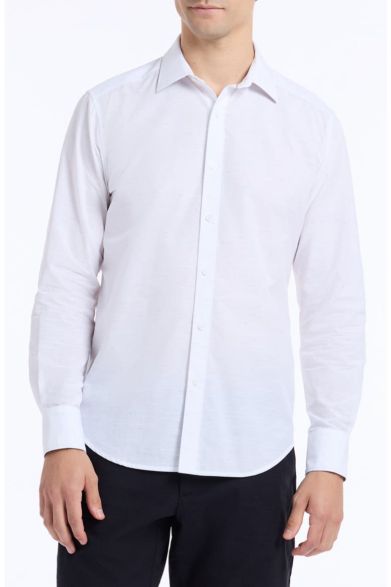 Avondale Cotton Button-Up Shirt, Main, color, IVORY