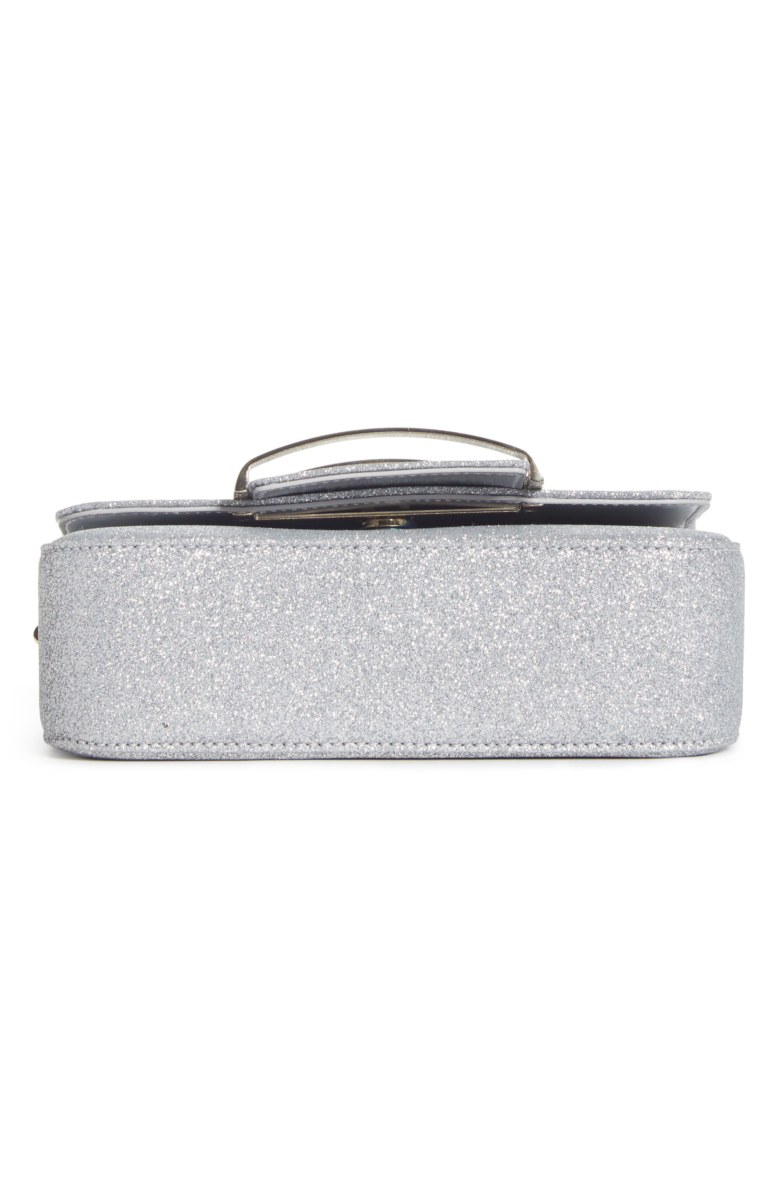 Roger Vivier Très Vivier Glitter Crossbody Bag, Alternate, color, 