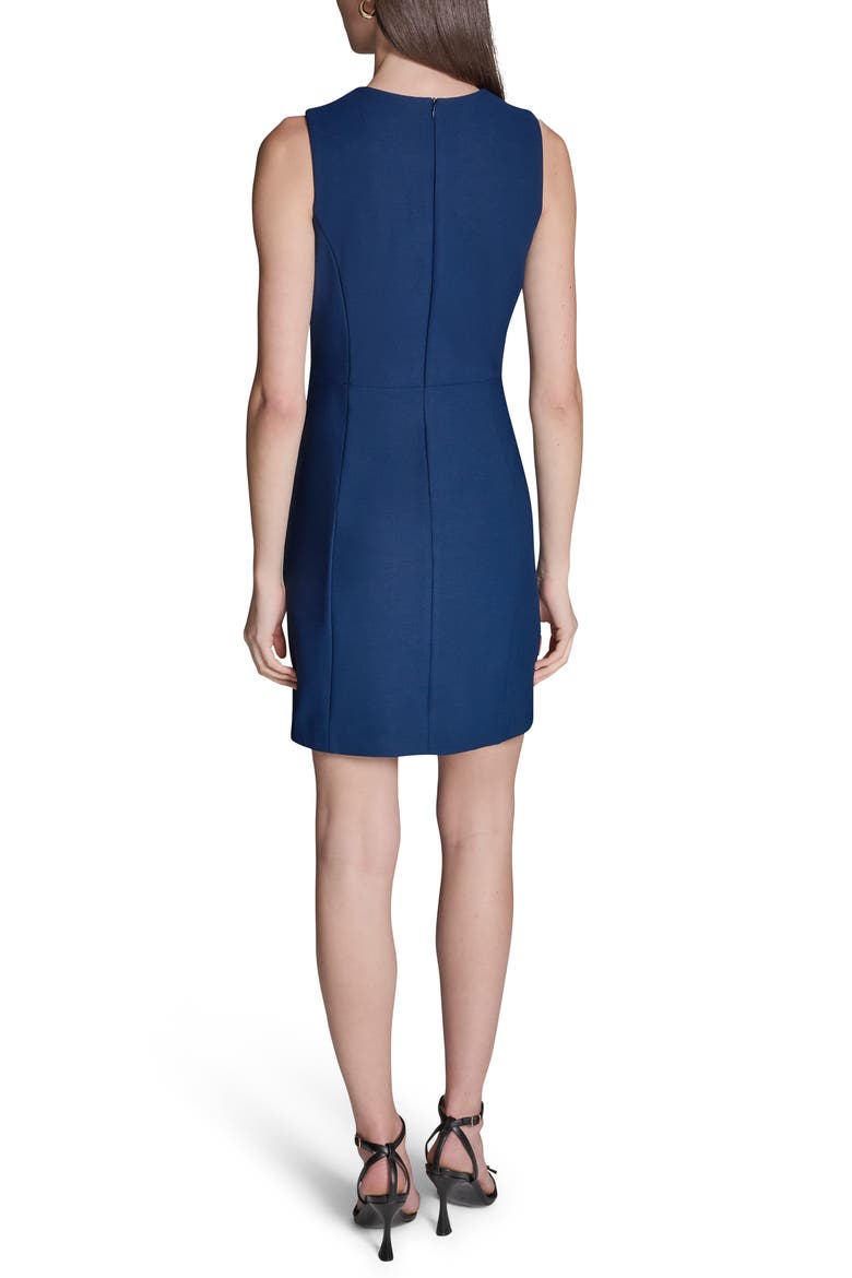Stretch Twill Sheath Minidress, Alternate, color, CITY INDIGO