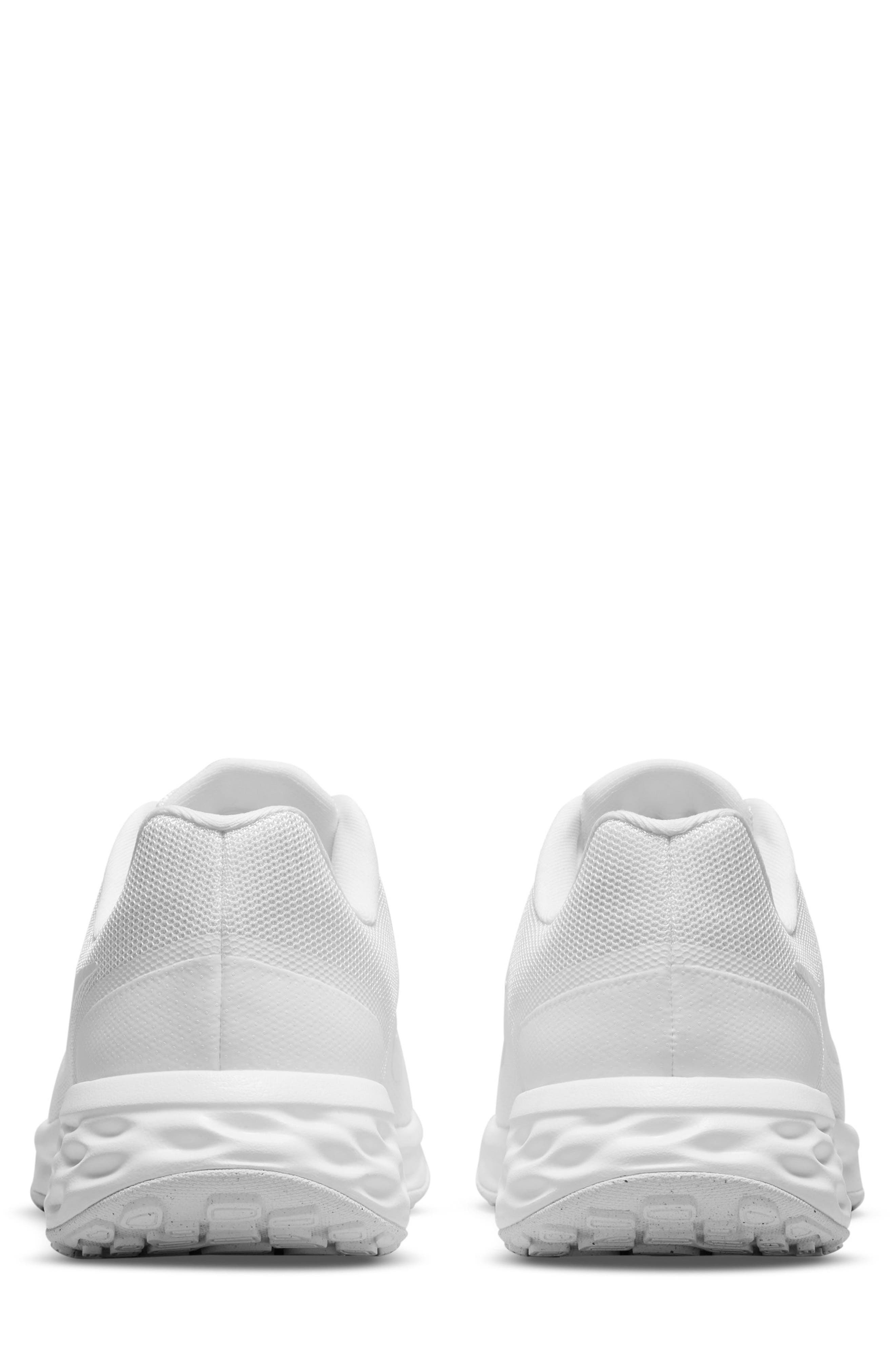 Revolution 6 Next Nature Road Running Shoe, Alternate, color, WHITE/ WHITE/ WHITE