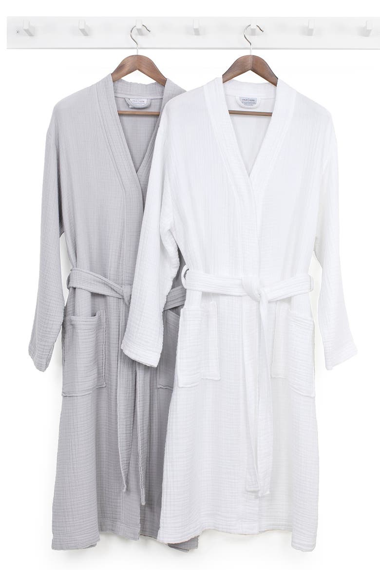 Smyrna Hotel/Spa Luxury Robe, Alternate, color, WHITE