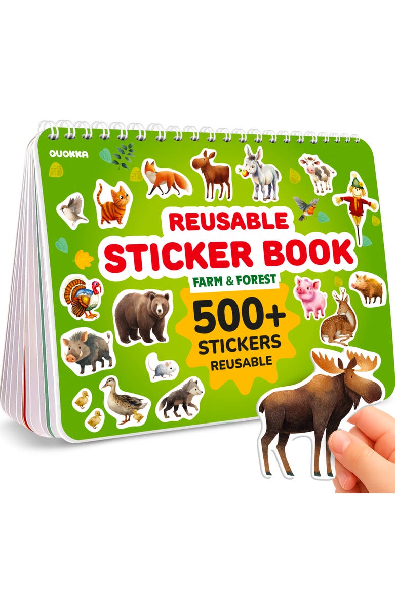 Kids Sticker Activity Books, Main, color, Farm & Forest