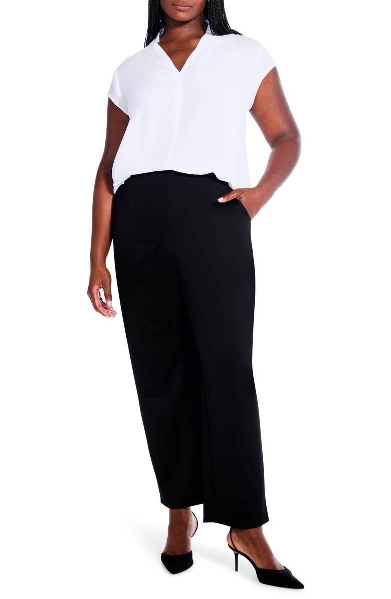 NIC+ZOE Day to Night Cap Sleeve Top, Alternate, color, Paper White