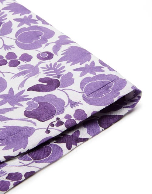 La Doublej Placemats Set Of 2 (35x45) Wildbird Viola Small Purple In Wildbird Viola Small Purple