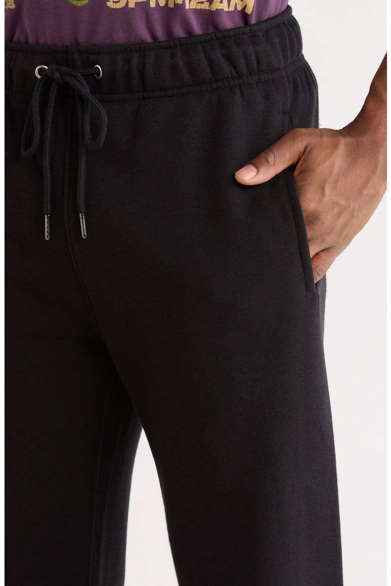 Johnny Straight Leg Sweatpants, Alternate, color, BLACK
