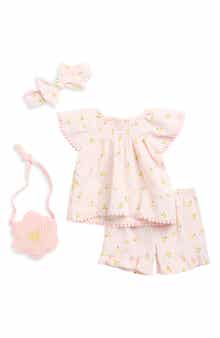 Rachel Zoe Kids' 4-Piece Seersucker Short Set