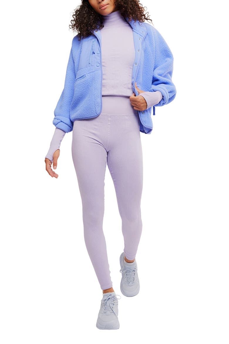 Run Around Seamless High Waist Leggings, Alternate, color, IRIS COMBO
