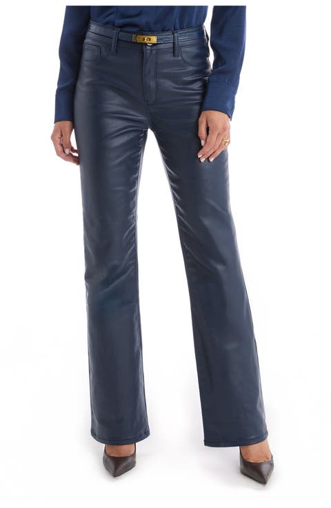 Aria Coated Flare Jean