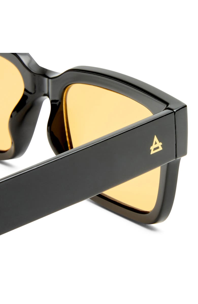AIRE Castor 51mm D-Frame Sunglasses, Alternate, color, Black / Amber Tint