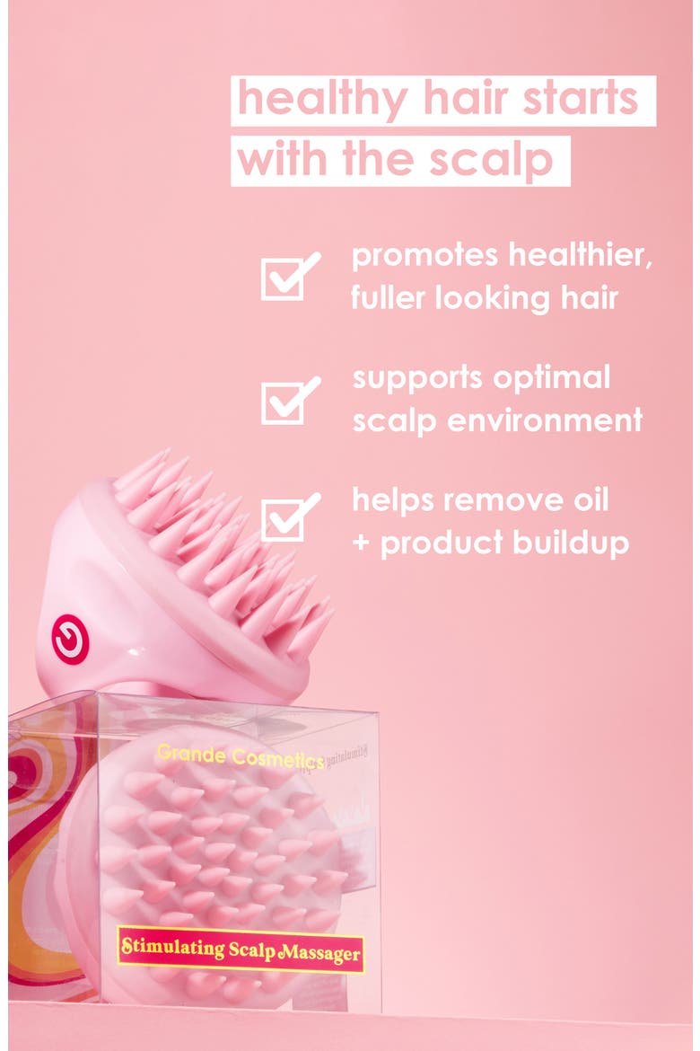 GrandeHAIR Stimulating Scalp Massager, Alternate, color, PINK