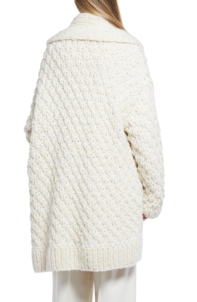 The Row Diya Oversize Cashmere Blend Long Cardigan, Alternate, color,