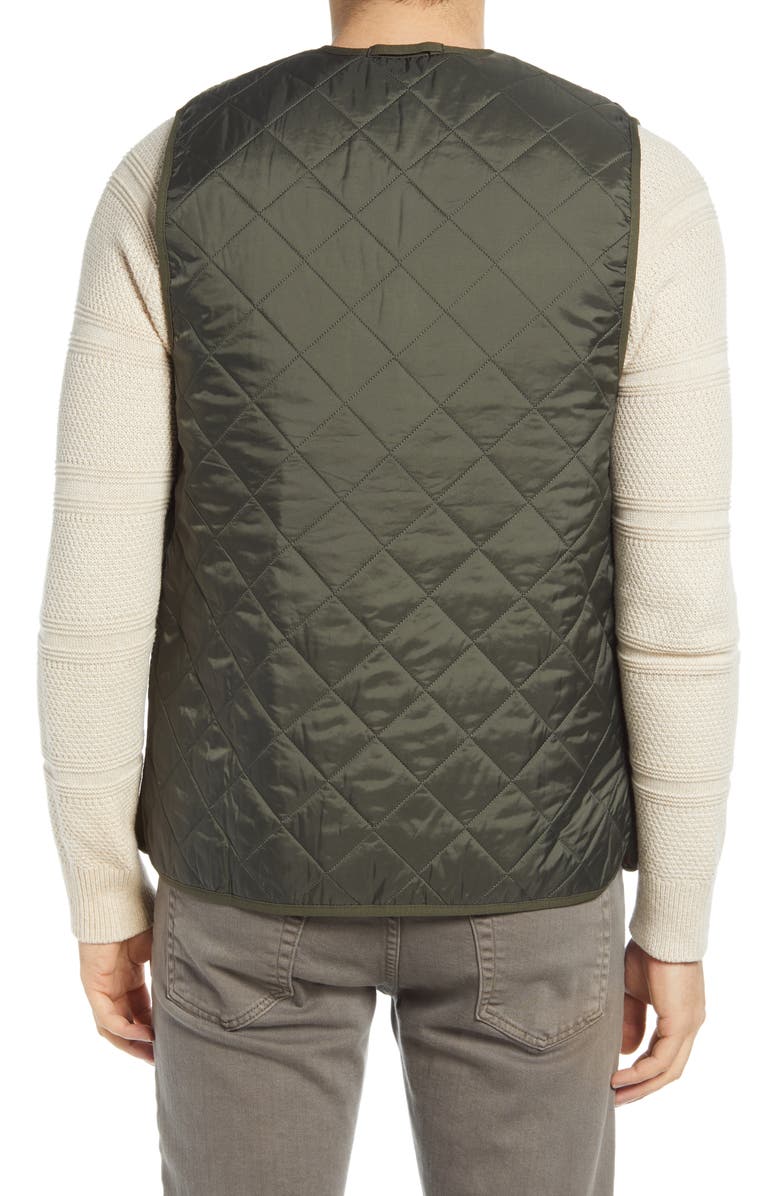 Barbour Zip Line Quilted Vest, Alternate, color, 