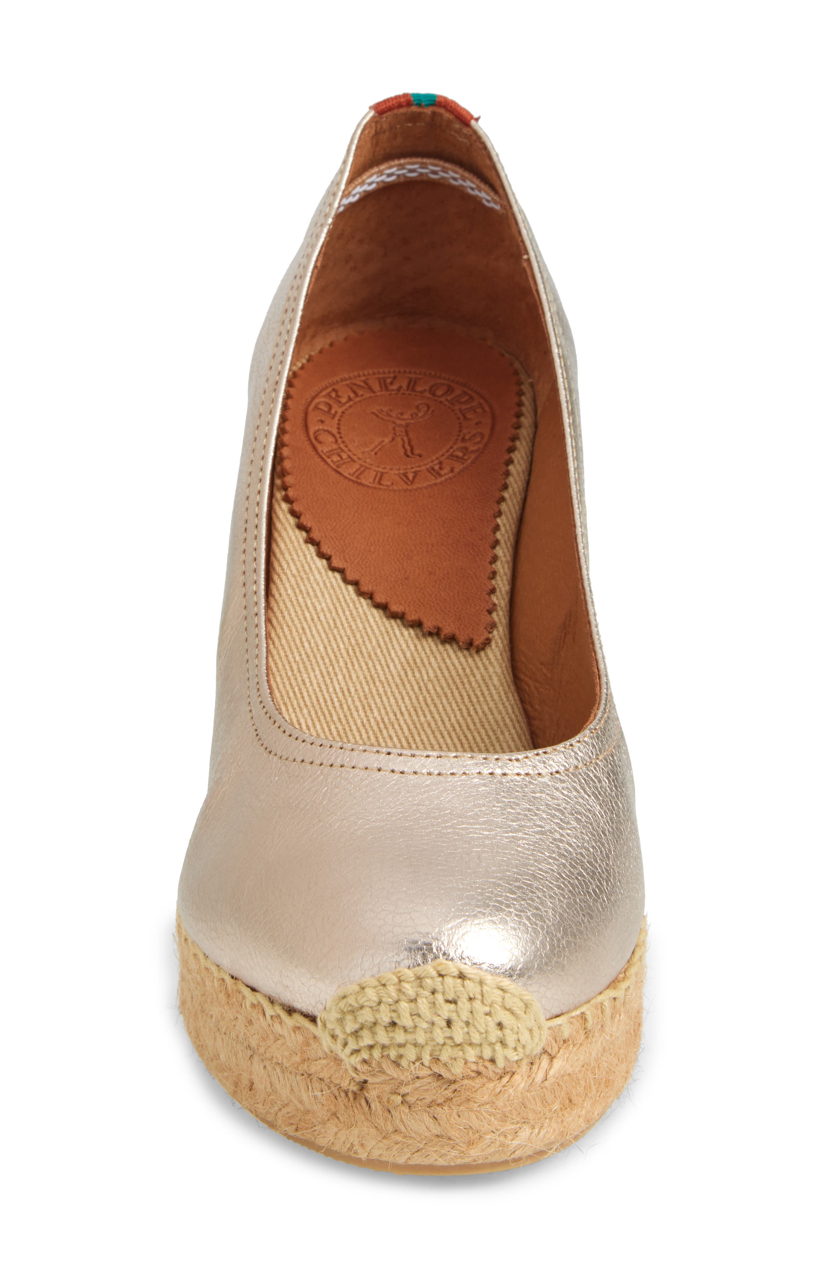 Scoop Espadrille Platform Wedge Pump, Alternate, color, CHAMPAGNE