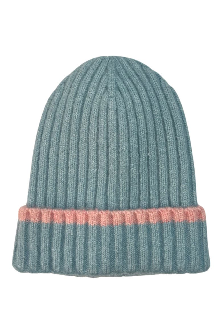 Rib Knit Beanie, Main, color, SKY BLUE