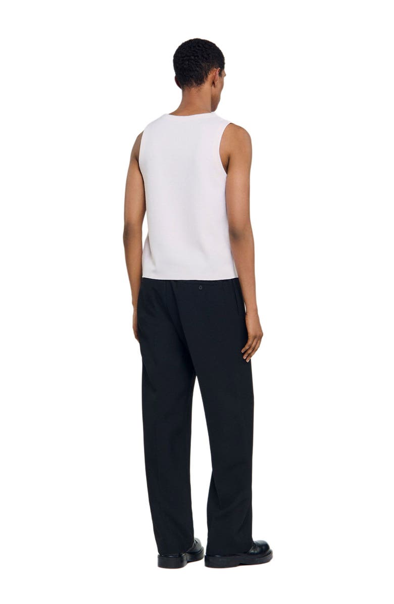 SANDRO Wool vest top, Alternate, color, Off White