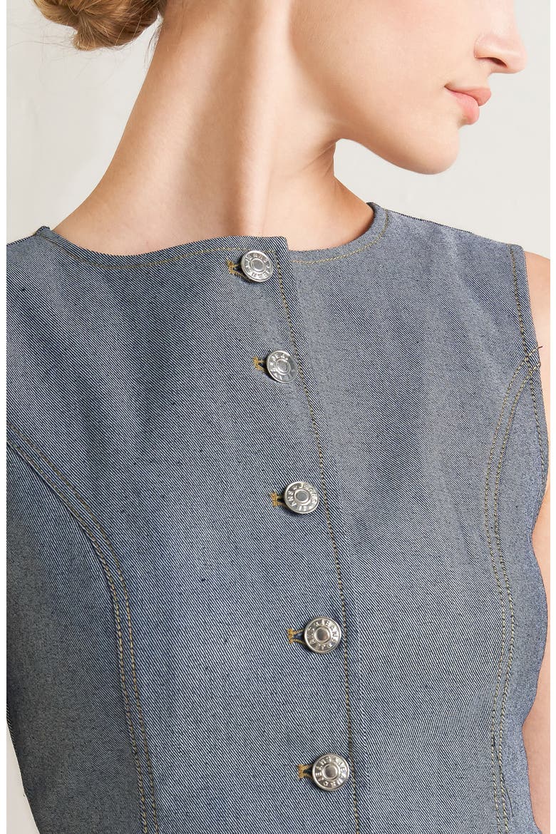 Solid Vest, Alternate, color, LIGHT INDIGO